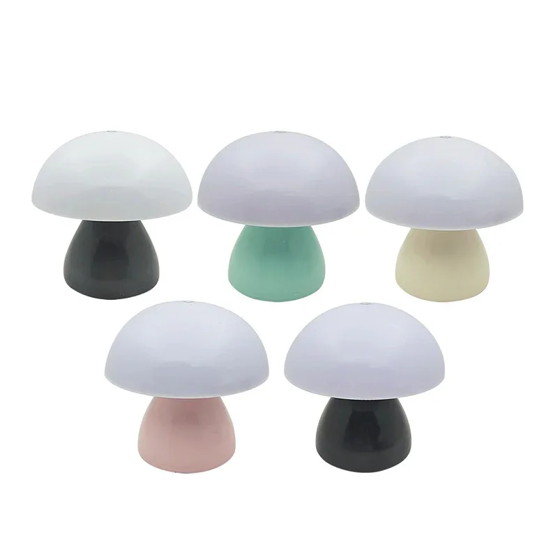 Mushroom Table Lamp Charging Touch Desk Coffee Bar, Hotel Bedroom Decoration, Nordic Creative Atmosphere, Small Night Light