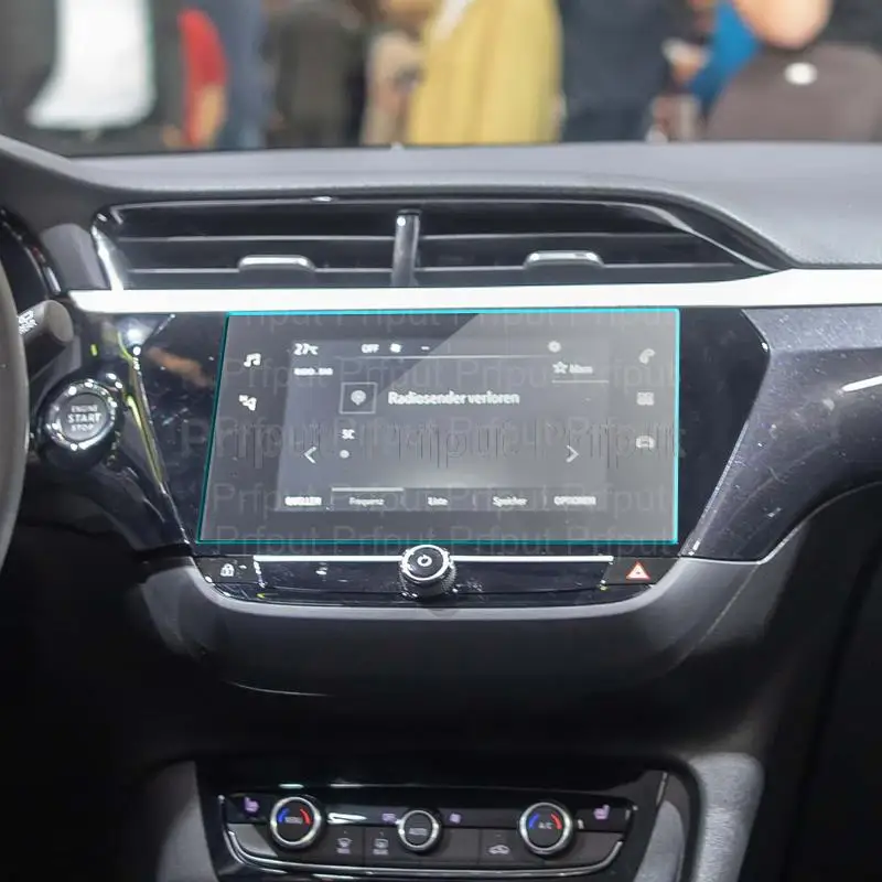 Protezione dello schermo in vetro temperato per Opel Corsa GS Line /Corsa F 2020 2021 pellicola di navigazione GPS per radio di infostenimento per auto da 7 pollici