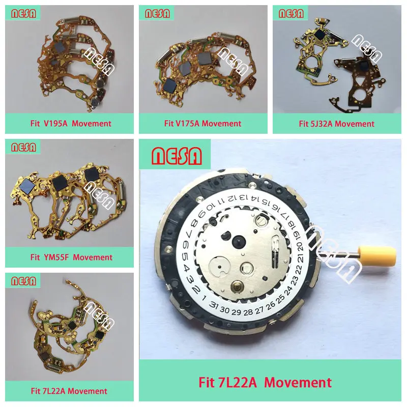 Solar Movement Parts Solar Panel Fit 5D22 5D44 5D48 5E21 Y303 5J32 7D46 7D48 7D56 7L22 V110 V114 V115 V116 V111