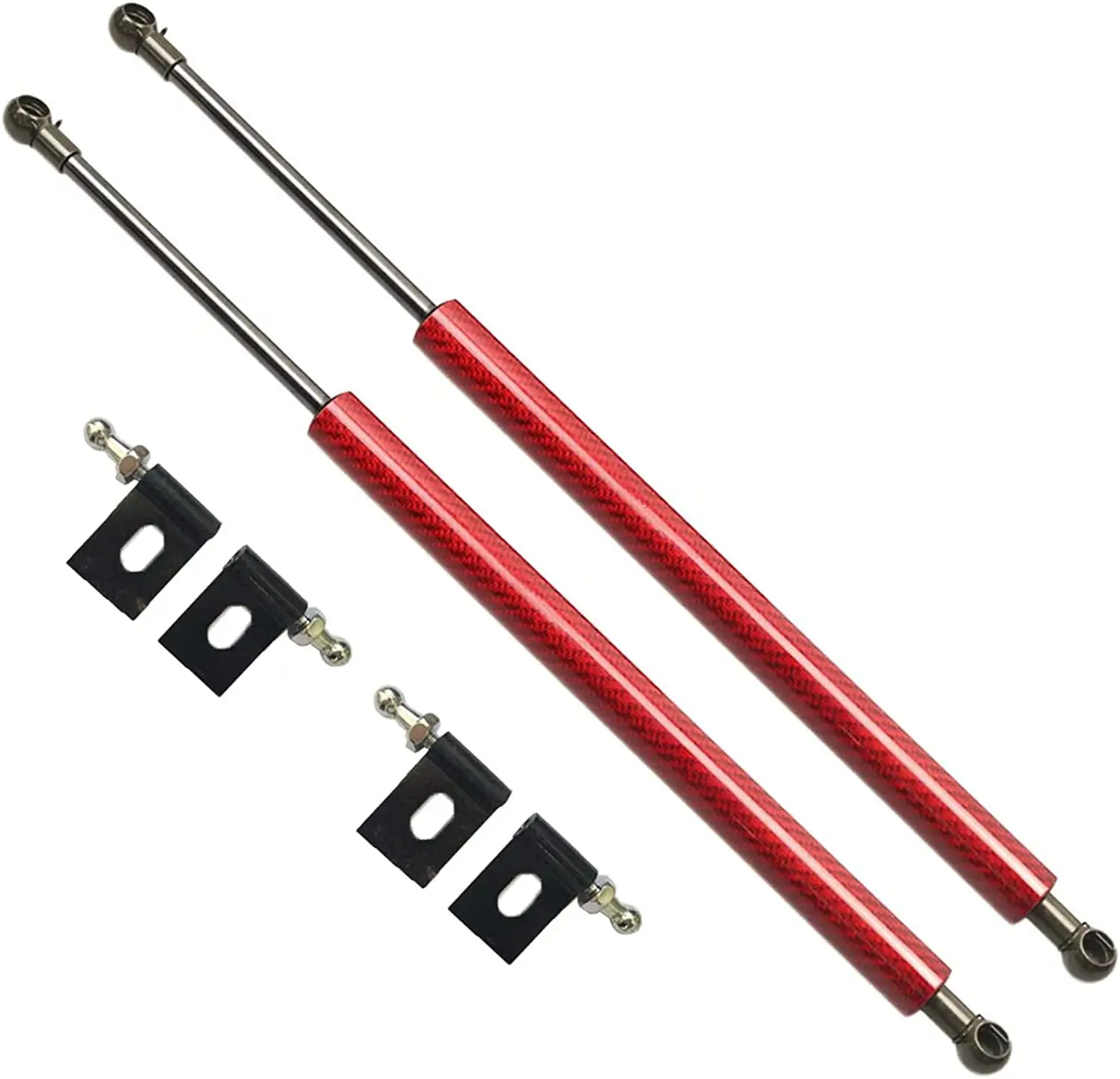 Modify Lift Support for Mitsubishi Lancer Evolution 7 8 9 2001-2008 Front Hood Bonnet Damper Carbon Fiber Gas Struts Shock Rods