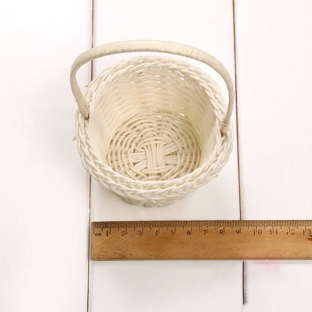 Beautiful Hand Made Flower Storage Basket Hand-Woven 3 Shapes Wicker Flower Basket Shopping Storage Hamper Basket