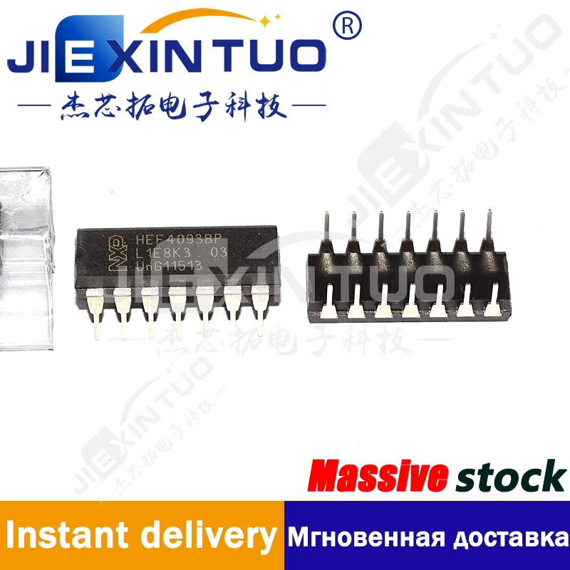 

HEF4093BP,652 IC GATE NAND 4CH 2IN 14DIP NAND Gate IC 4 Channel Schmitt Trigger 14-DIP