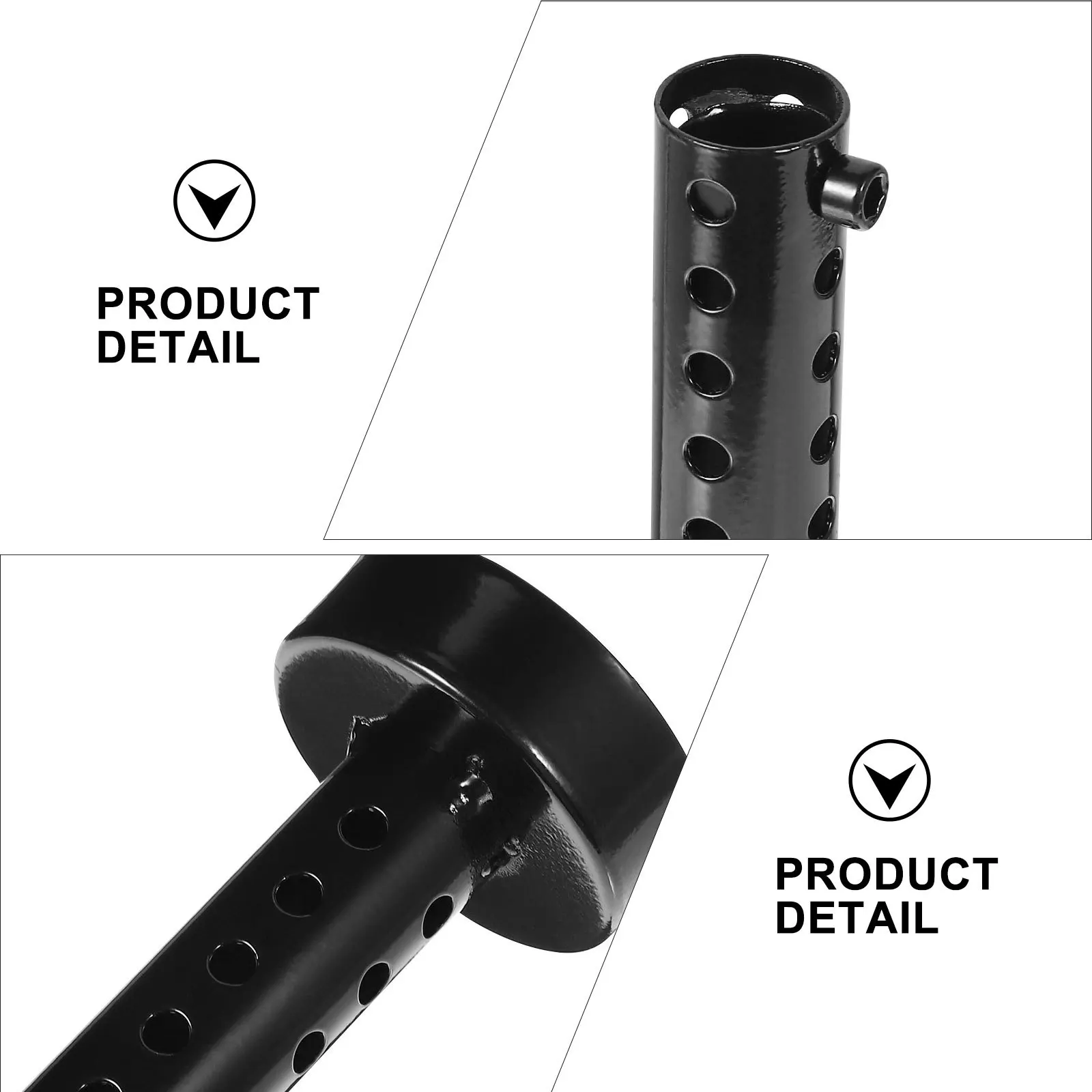 

Black 60mm Motorcycle Exhaust Pipe Removable Modified Motorbike Muffler Iron Material Reduce Deep Note Sound Motorcycle
