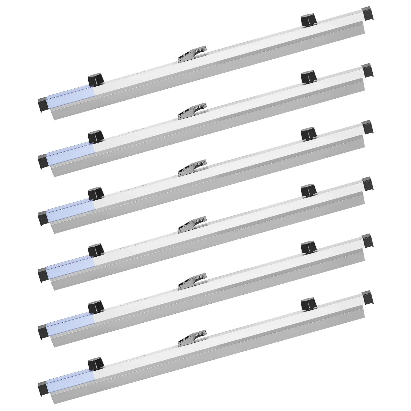 Blueprint Clamps, 24 Inches, Blueprint Hanging Clips Binding Strips, Aluminum Construction, Document Storage, for Blue Print, Maps, Construction Paper Posters Plans Drawings Arts, Pack of 6