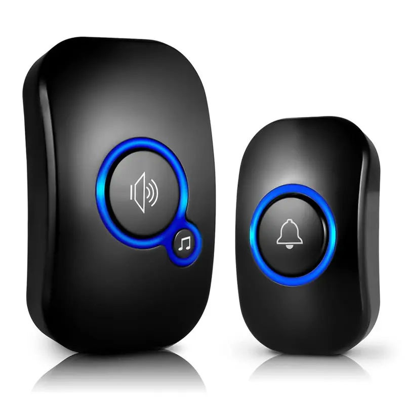 【ADD TO CART 】IP55 Water Resistant Doorbell Chime, 60 Melodies, 5 Volume Levels, LED Flashing Design For Home, EU Plug Compatibl