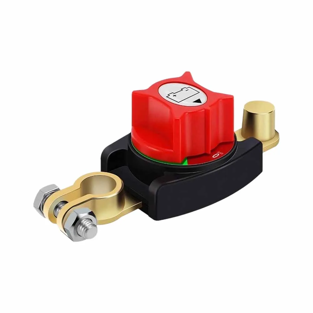 Brass Negative Terminal Battery Disconnect Switch for Vehicle Power Cut Off and Electrical System For modification