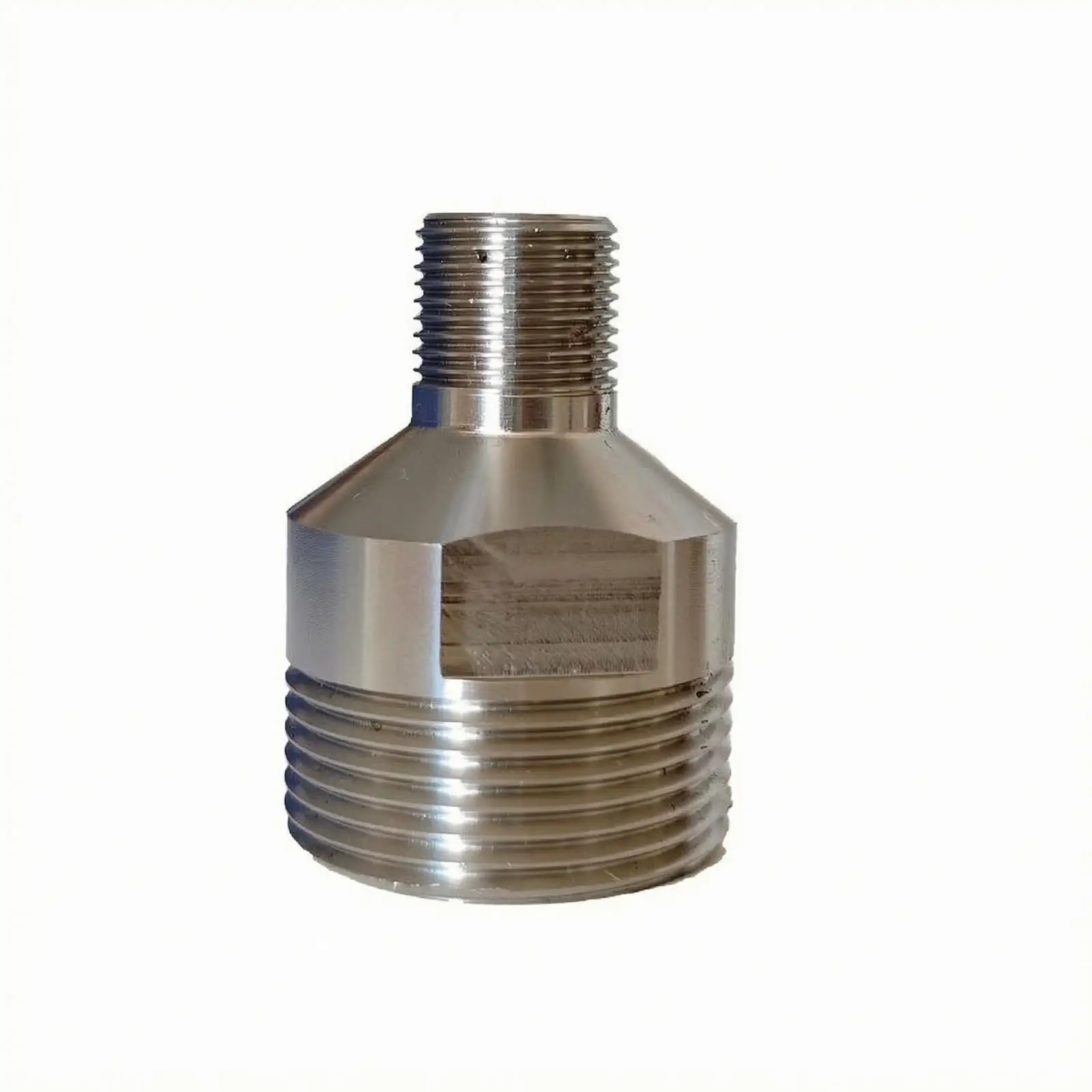 Heavy Duty Hex Stainless Steel Adapter for Nozzle Fittings High Pressure Plumbing Maintenance Tool