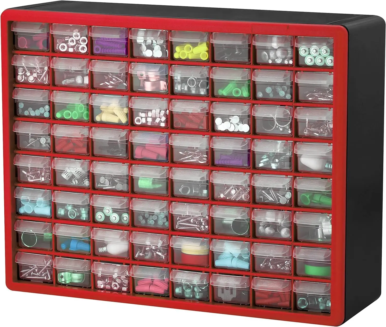 10144 44-Drawer Plastic Drawer Storage Cabinet for Garage Organization, Bead Organizer, Makeup Organizer, and More,