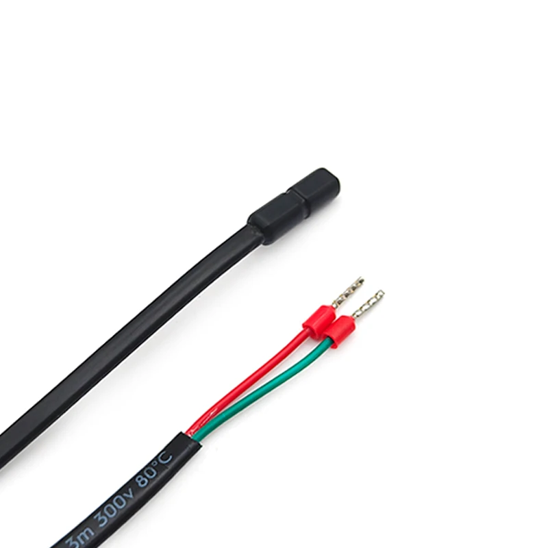 50PCS NTC 2k 5k 10k 20k Waterproof TPE Overmolded Temperature Sensor Micro Thermostat Thermistor For Refrigerator Chillers