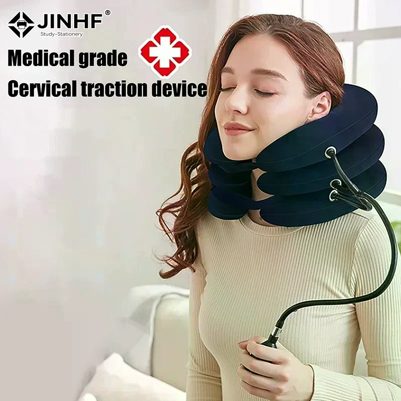 Comfortable Inflatable Air Neck Stretcher Cervical Neck Traction Brace Neck Massage Office For Home Relief Decompression