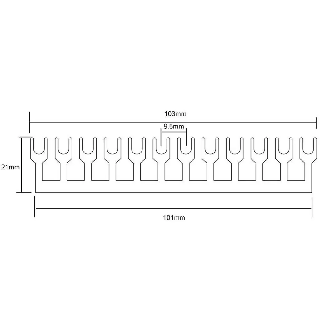 Pre Insulated 12 Position Dual Row Screw Terminal Blocks Barrier Type Electric Connector for Industrial Wiring Solutions