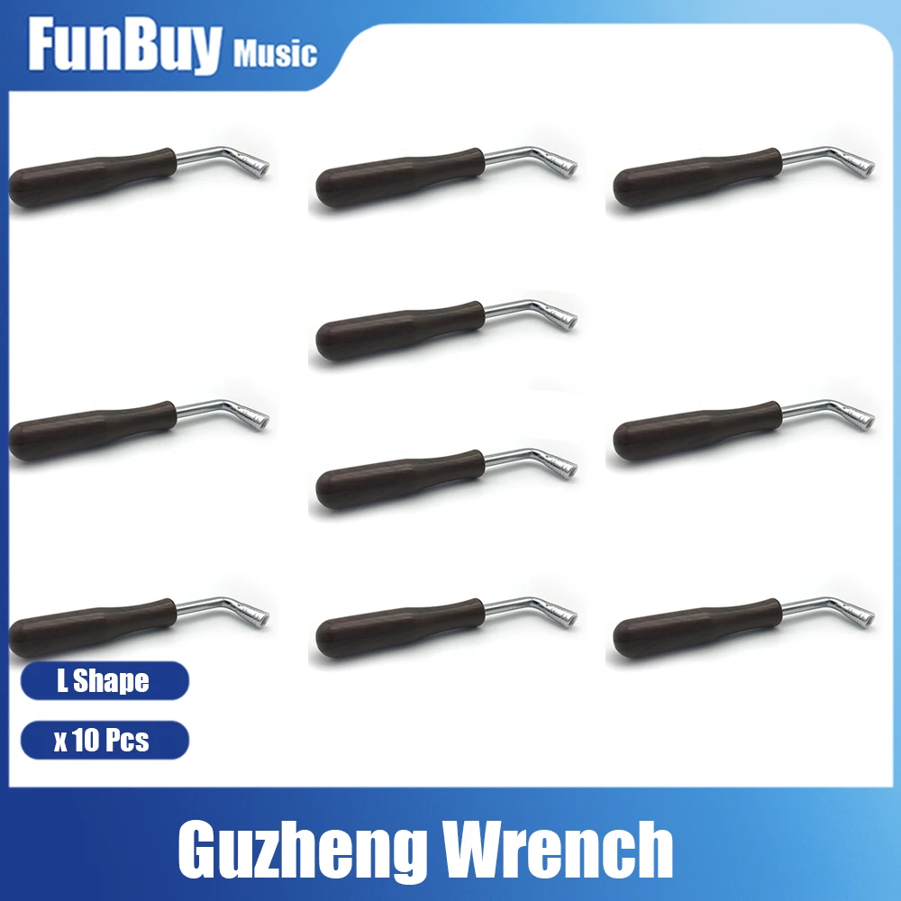 10Set L-shape Guzheng Tip Tuning Hammer Wrench Tuner Spanner Tool for Luthier