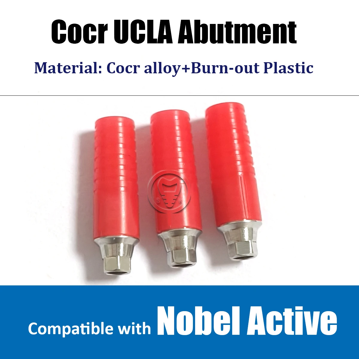 Nobel Biocare compatible Active Custom ucla CCM abutment Co-cr base Castable abutment platform NP RP