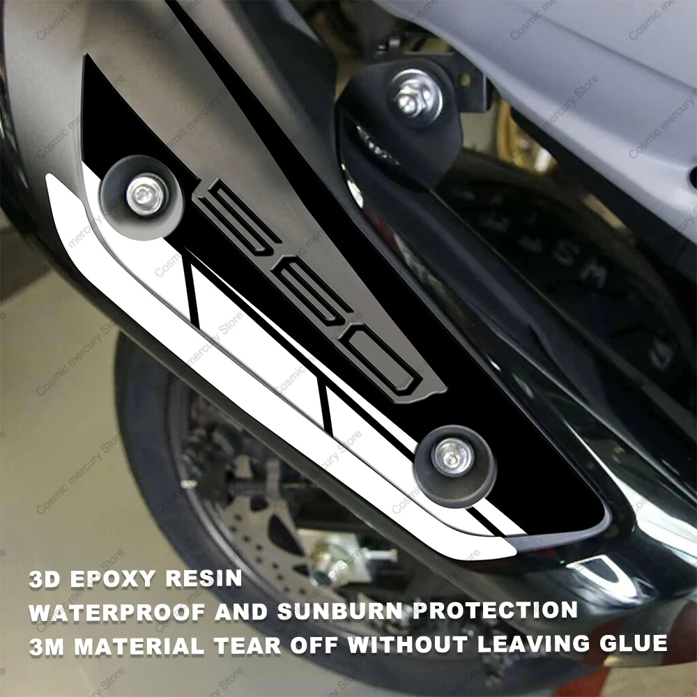 Für Yamaha TMAX 560 2022 Motorradzubehör 3D Epoxidharz Schutz Aufkleber Kit Tank Pad