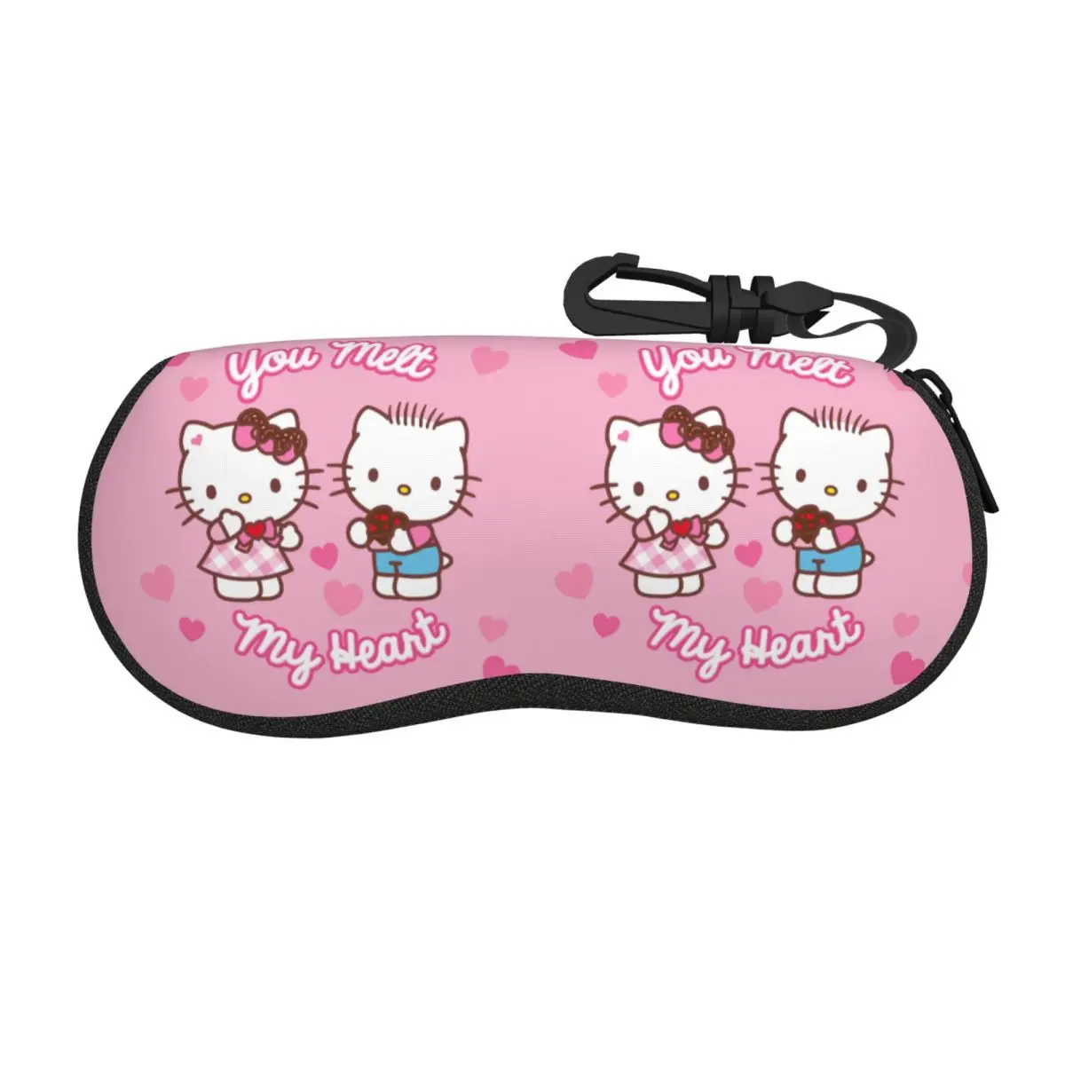 

Пользовательские Hello Kitty и друзья аниме кошка солнцезащитные очки мягкий чехол неопреновый чехол на молнии чехол для очков индивидуальная защитная коробка