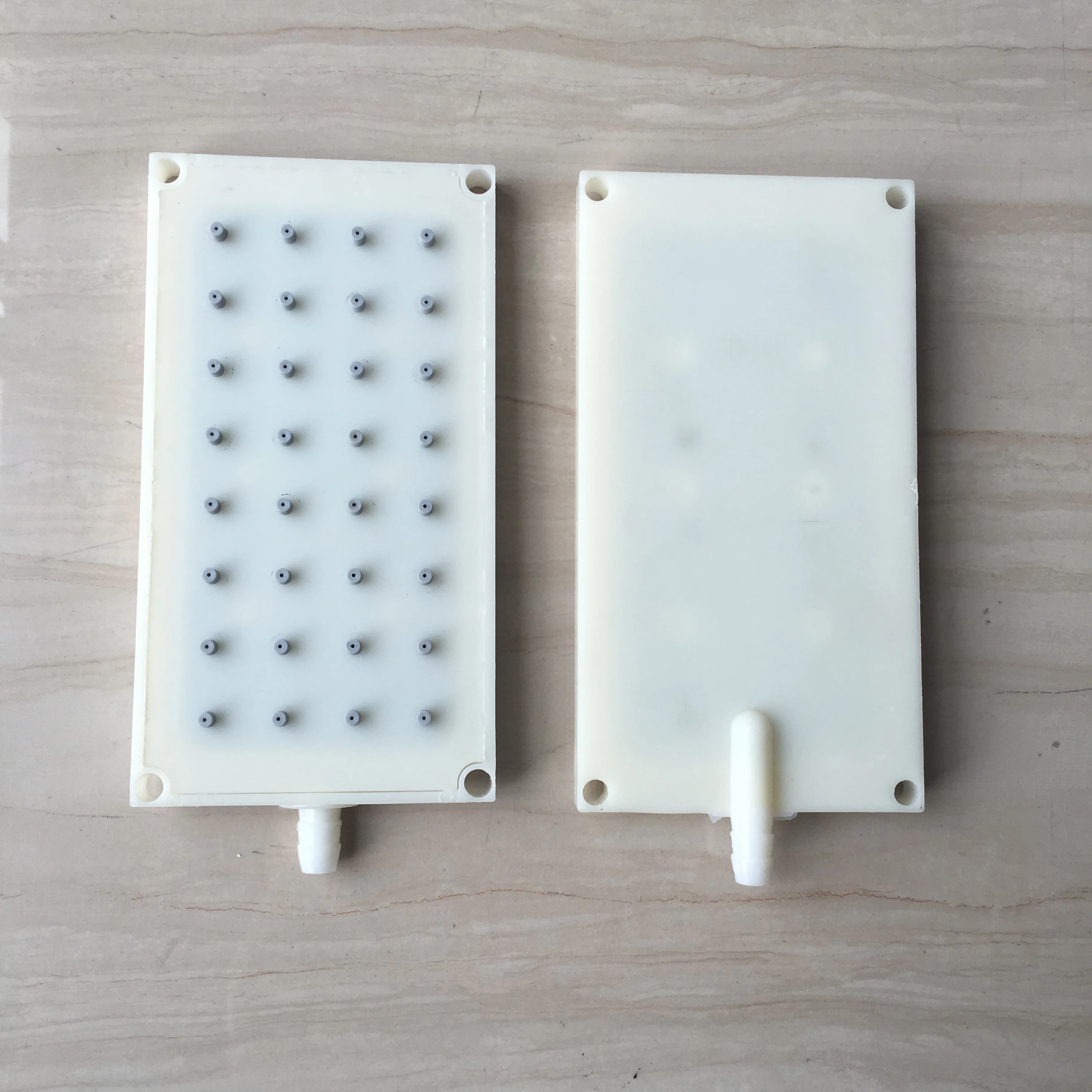 ABS 90X170mm Rectangular Shower head  4 * 8 holes intubation Type interface Top Spray Shower Head Accessories
