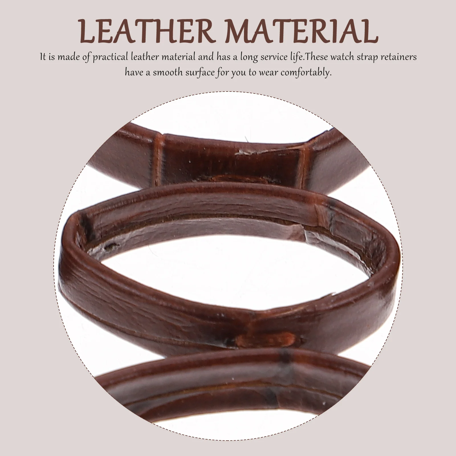 

10 Pcs Component Table Ring Bezel Man Watch Band Loops Skin-friendly Strap