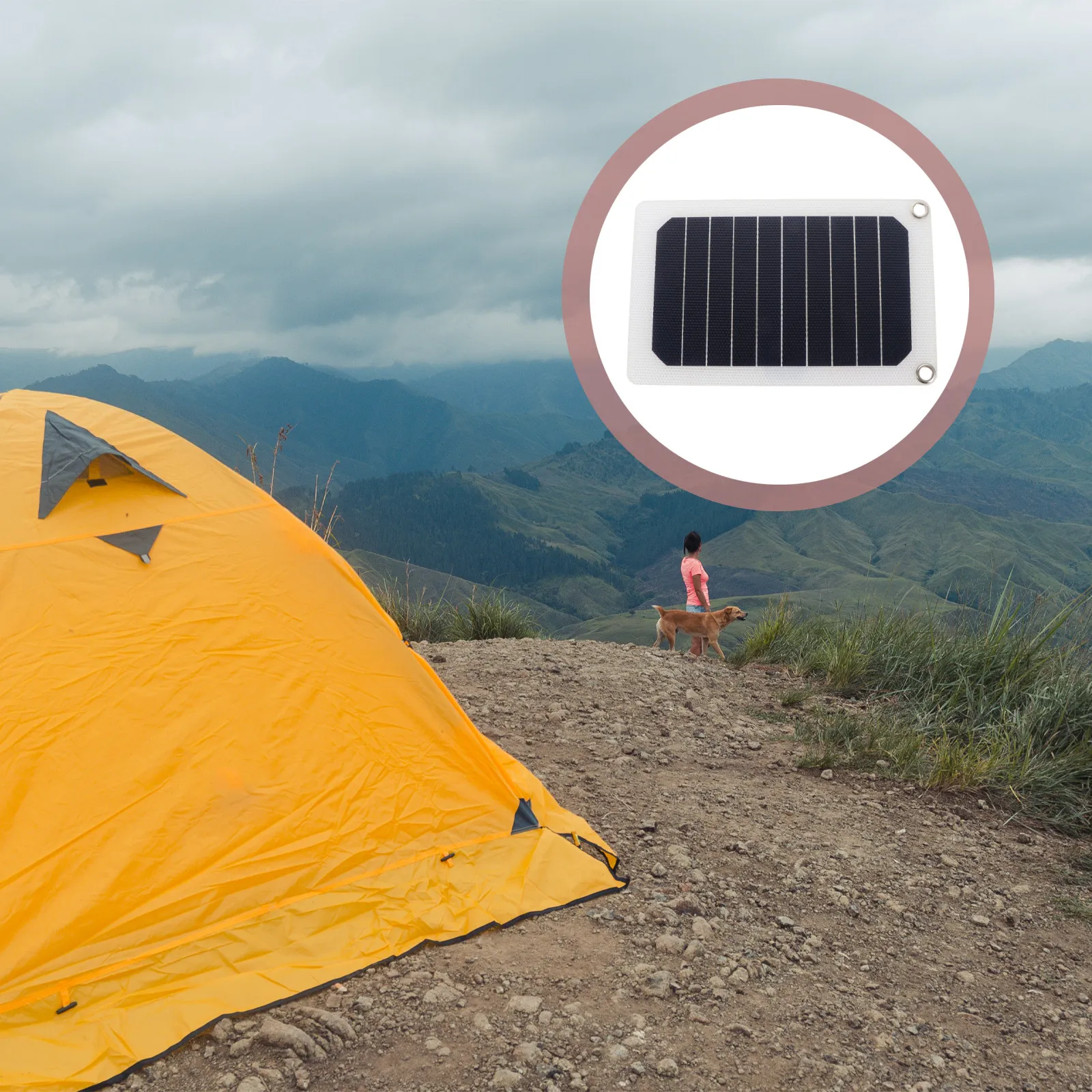 

1Set Outdoor Solar Panel Kit Monocrystalline Waterproof Portable Solar Charger Emergency Mobile Power Car Motorcycle Camping