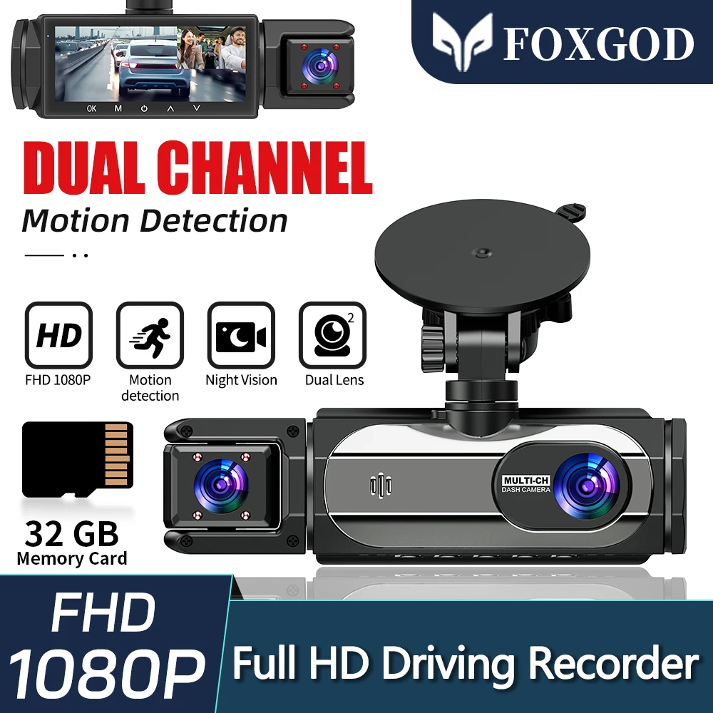 

1080P Car Dvr WIFI Dash Cam For Cars Dual Camera Vehicle Recorder Video Rear View Camera Black Box Car Accsesories Free 32G