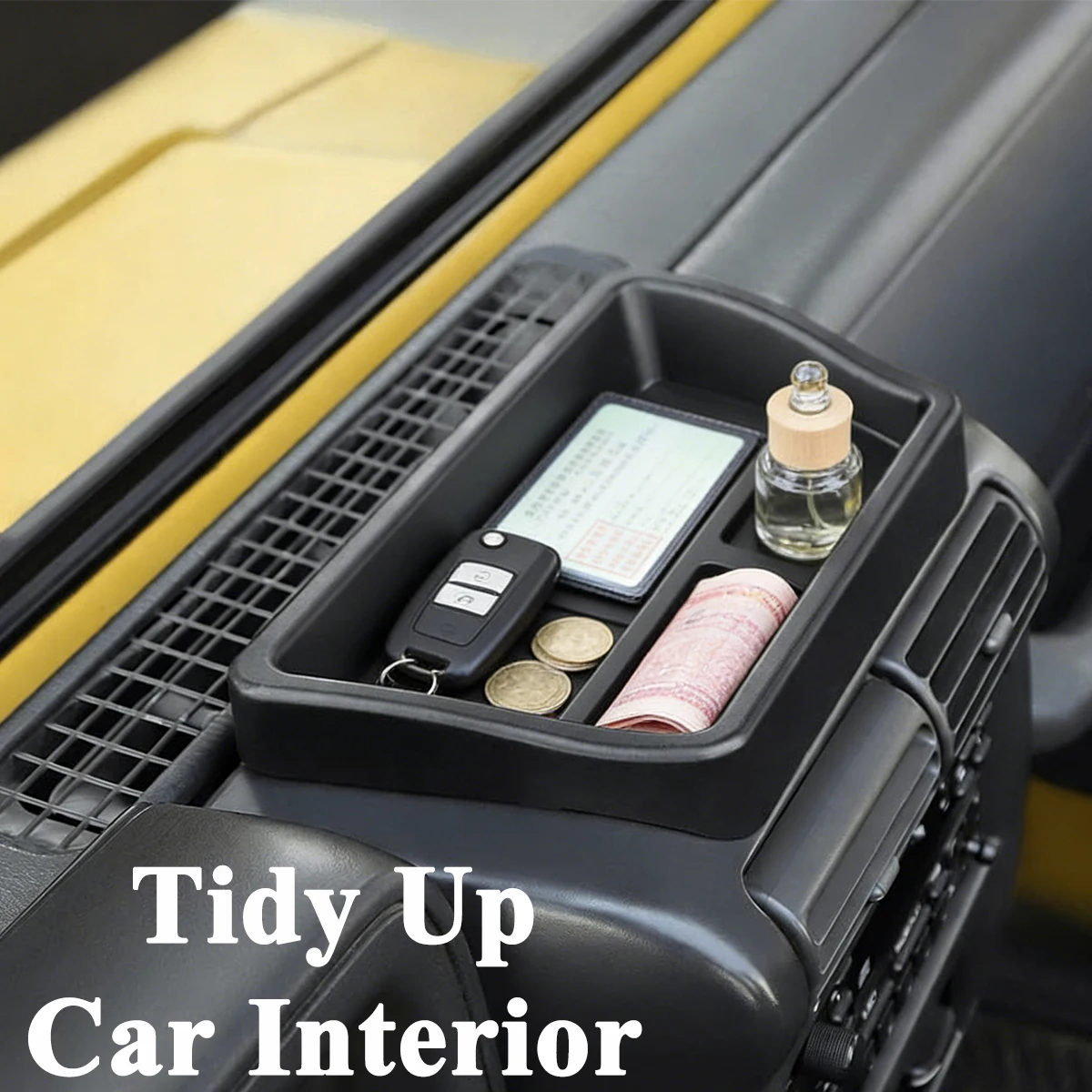 Car Center Console Storage Box Tray for Jeep Wrangler TJ 1997 1998 1999 2000 2001 2002 2003 2004 2005 2006 Interior Accessories