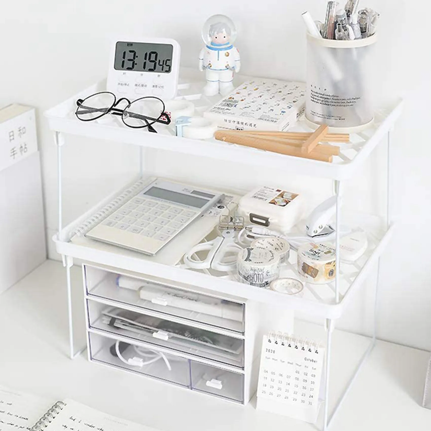 ABWR-2X Stacking Cabinet Shelf Rack Steel Metal Leg - Cupboard, Plate, Dish, Counter
