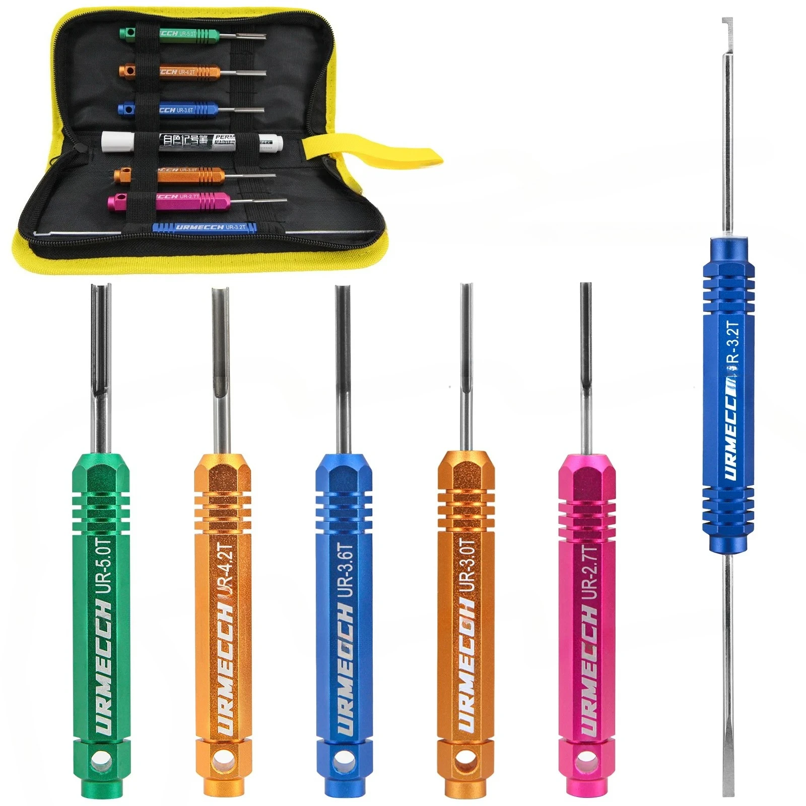 6 PCS Car Terminal Removal Tool Kit For Deutsch Connector Deutsch DT,DTM,DTP Series Plug Extractor Puller Release Wire Harness