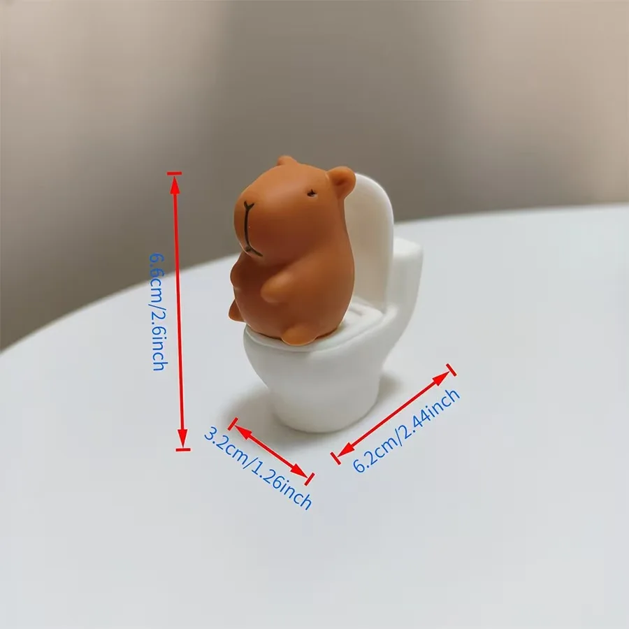 Niedliche Toiletten-Freundin Kawaii Statue, Desktop-, Auto-, Bücherregal- und Badezimmer-Deko, Weihnachtsgeschenk, Kleine Verzierung, Perfekt für Festliche Anlässe – Detail 1