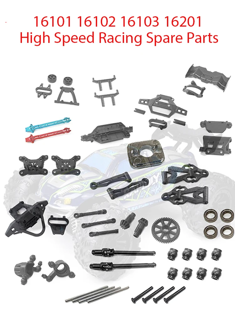 16101 16102 16103 16201 High Speed Racing 1/16 4WD 50 km/h RC Auto Original Ersatzteile Empfänger Teile Kit
