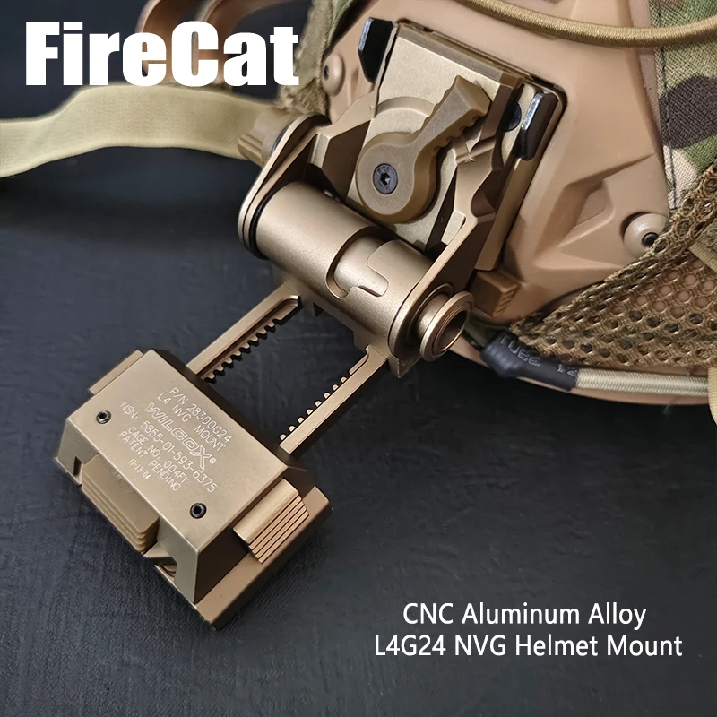 CNC Aluminum Alloy L4G24 NVG Tactics Helmet Mount For PVS-15 PVS-18 Night Vision Goggles base Accessories Fast OPS Helmet Parts