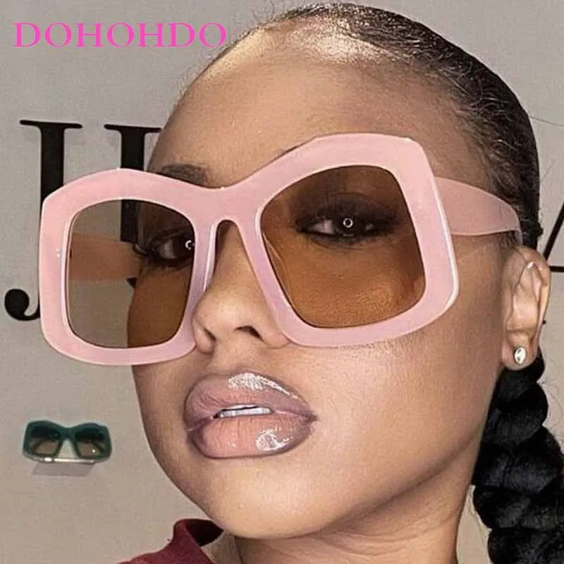 

Luxury Designer Sunglasses Trendy Oversized Special-shaped Sunglasses For Women Popular Men Summer Traveling Driving Shade UV400