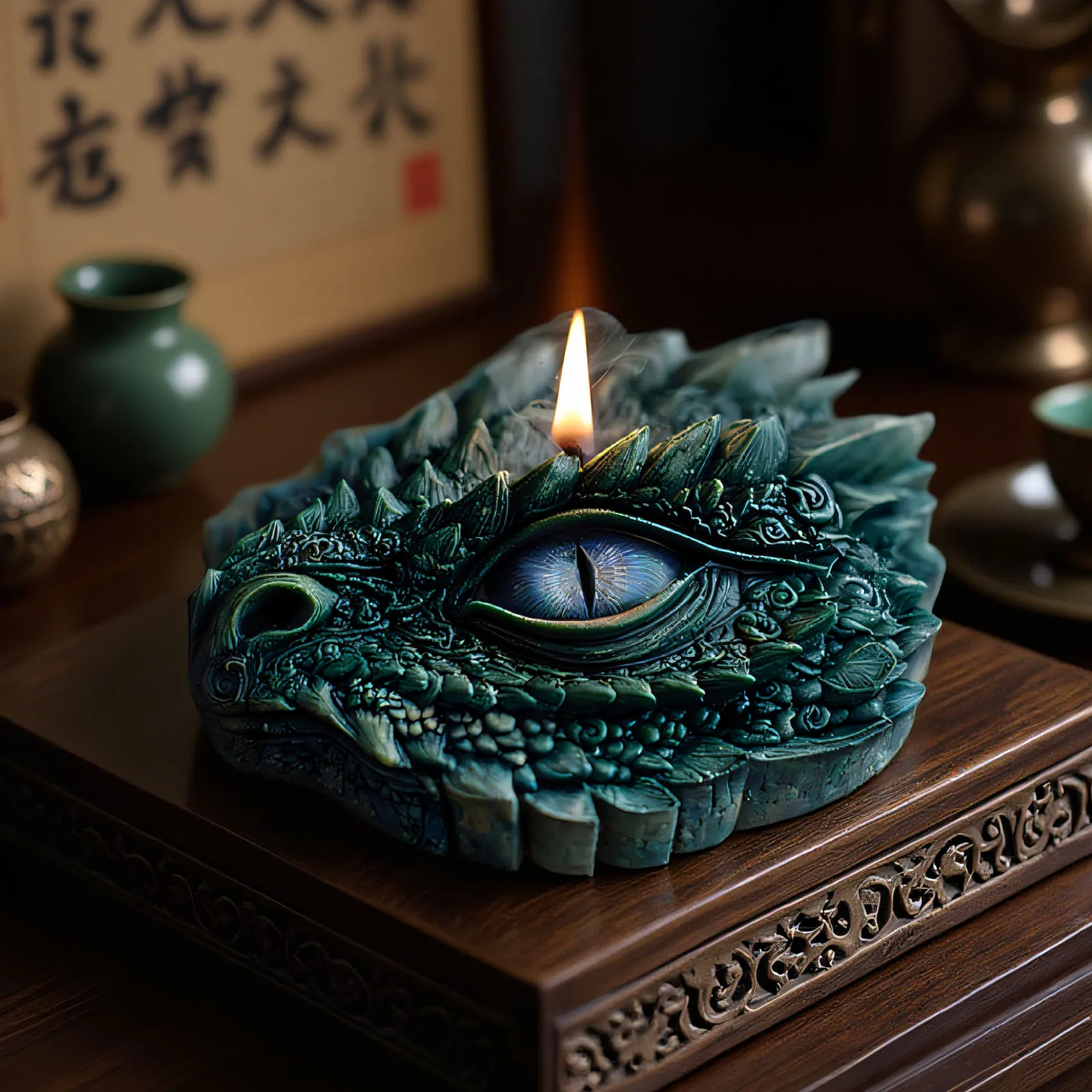 

Dragon Eye Scented Candle Silicone Molds DIY Halloween Decorative Handmade Plaster Mold Craft Animal Ornament Epoxy Resin Mould