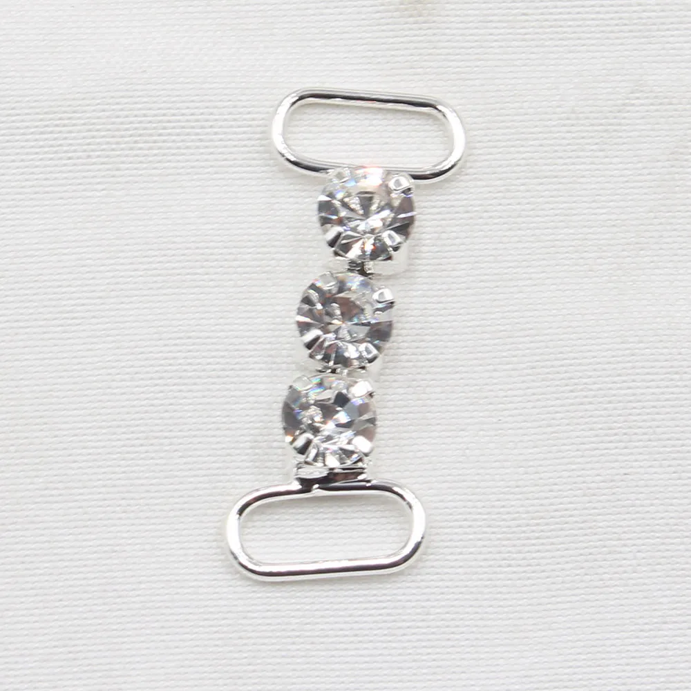 10PCS 12*30 Rhinestones Shoe Buckles Decoration Accessories DIY Handwork Shoelace Shiny Individuality Fitting