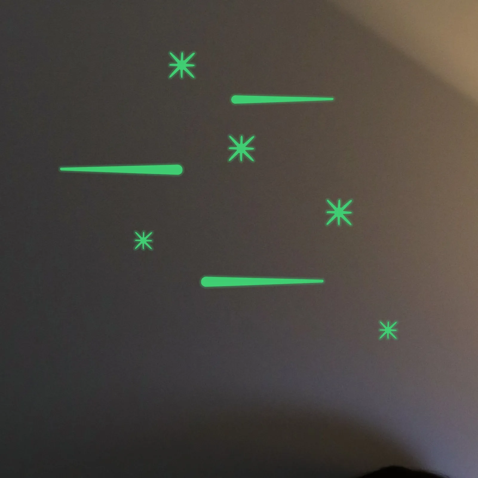 Stars Glow in The Dark Wall Stickers Luminous Ceiling Decals PVC Material Easy Apply Remove No Sticky Residue Bedroom Living