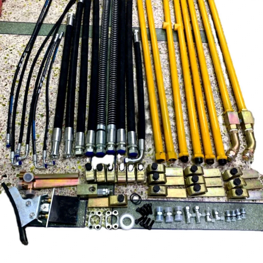 320D 325D 330D 345D Excavator Hydraulic Piping Kit Hose Attachment Hyd Hammer Breaker Option Hard Pipes