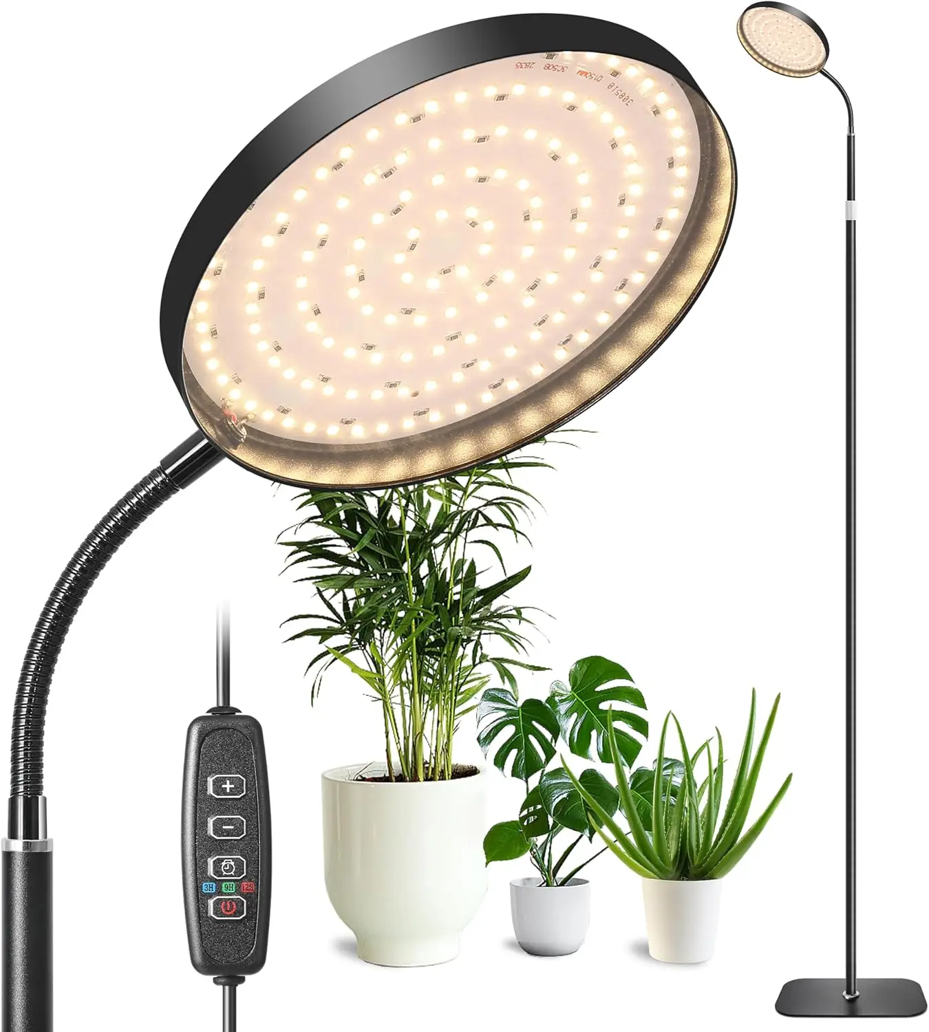 

Full Spectrum Grow Light,Height Adjustable Standing Plant Light for Large Tall Small Plants,Floor Growing Light for Indoor Plant