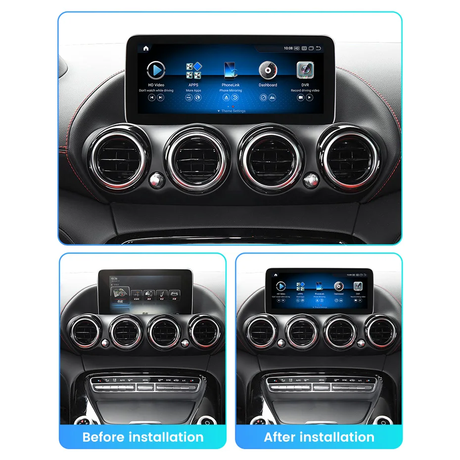 Car Radio Android All in one KSW S680 For Mercedes Benz AMG GT C190 GTC GTS GTR 2015-2018 Multimedia Player GPS Wireless Carplay