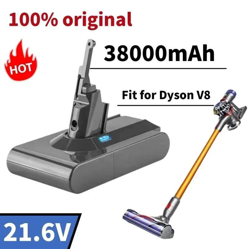 

2024 all-new Dyson V8 21.6V 38000mAh battery replacement wireless vacuum handheld vacuum cleaner Dyson V8 battery+free shipping