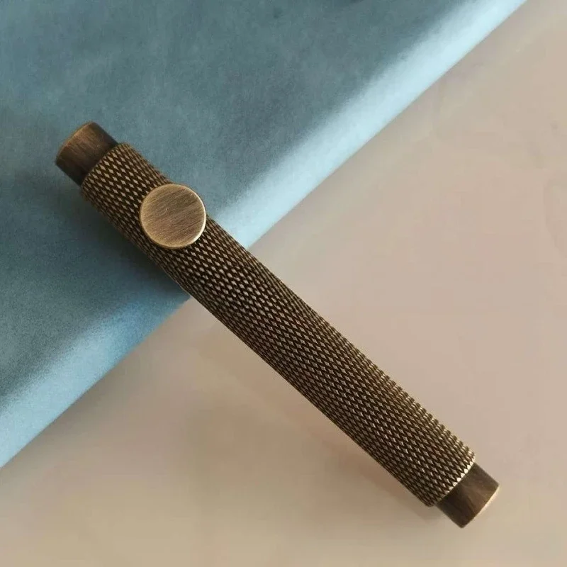 Retro Brass Fountain Pen Creative  Pocket Art Bent Curved 1.0mm F/M/B 0.5/0.7 Nib Portable Short  Calligraphy Pen Stationery