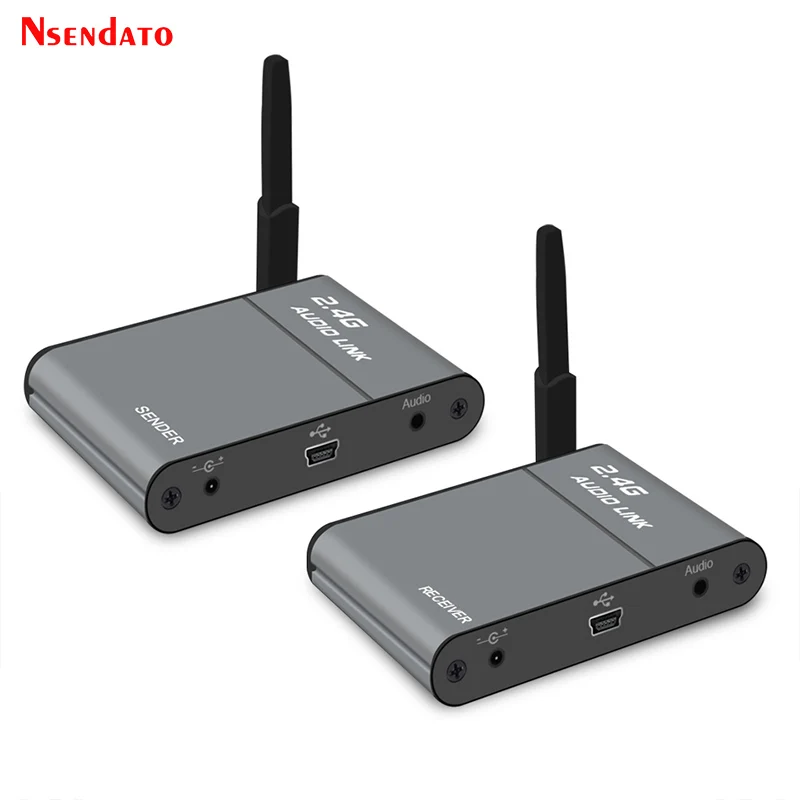 

BX501E 200M 2.4GHz ISM Wireless Audio Speaker Adapter Hi-Fi Digital Stereo Transmitter Receiver Audio Music Box For TV PC