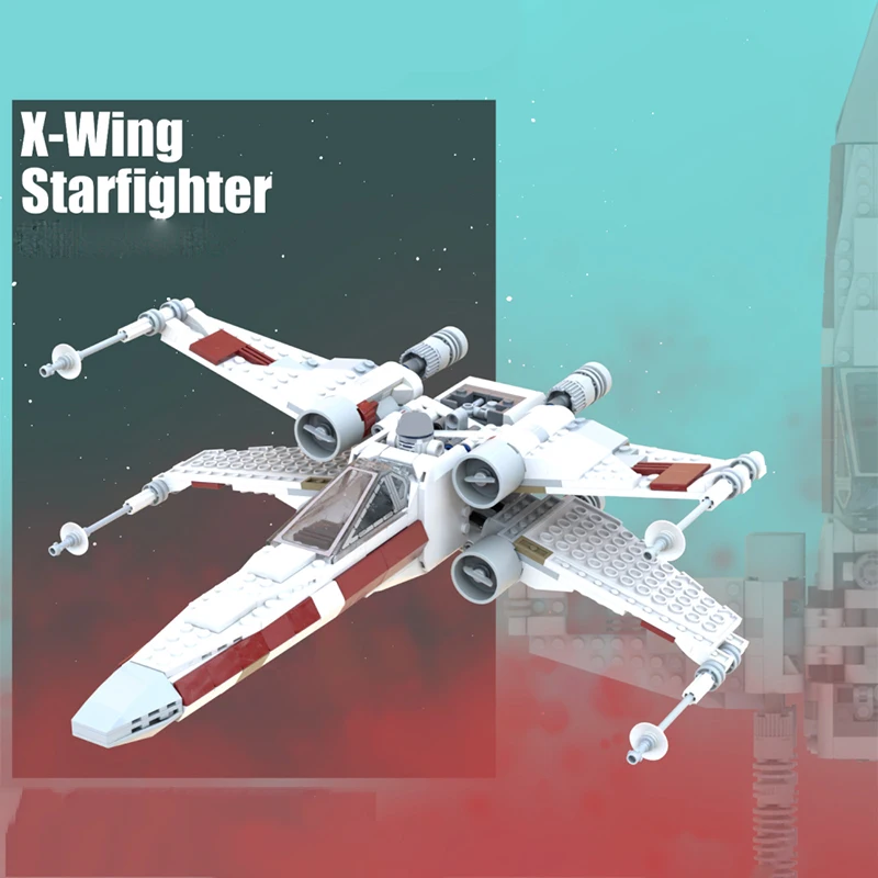 

571 шт. MOC X Wing Starfighter Star Battle Строительные блоки Рождественский подарок Коллекции Сложный проект сборки DIY для навыков