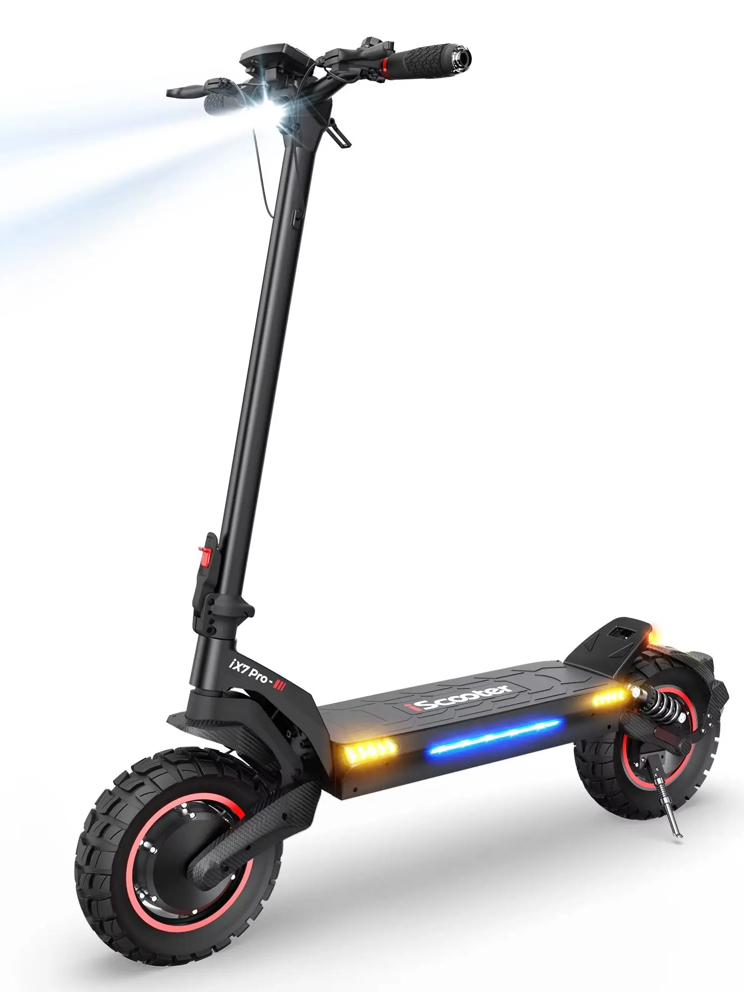 IX7pro-6 – składany elektryczny skuter z podwójnym silnikiem, przeznaczony dla dorosłych, z akumulatorem 48 V i 17,5 Ah, prędkością 25 km/h, dużym zasięgiem, 10-calowymi oponami pneumatycznymi do — 2
