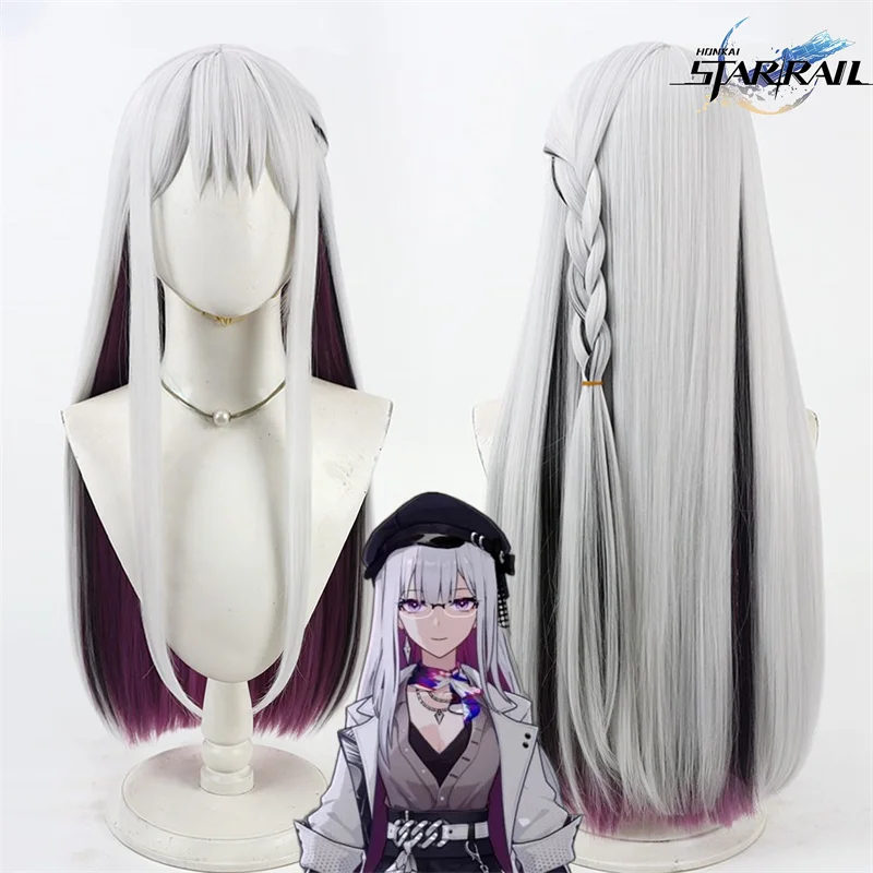 

Парик для косплея Xuzhao из игры Honkai Star Rail, серебристо-белый, термостойкий, синтетический, для женщин, для повседневного использования, вечеринок, Хэллоуина