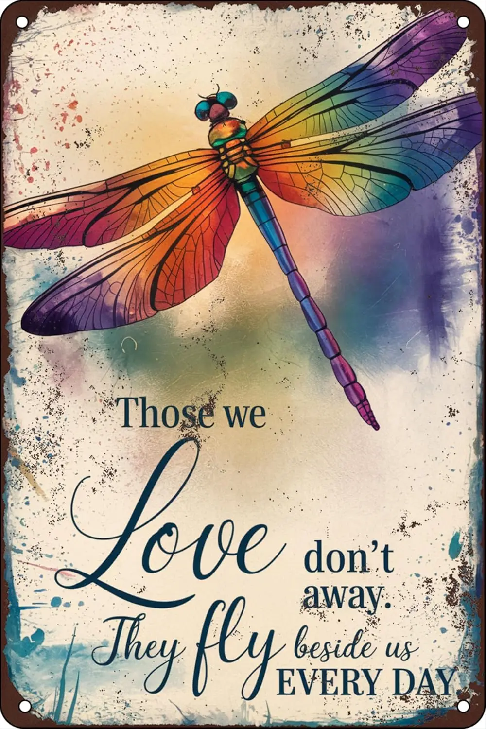 Металлическая жестяная вывеска «Стрекоза», настенное искусство «Ты мы любим не перейти, они летают рядом с нами каждый день, знаки, подарки для женщин, цитата для жизни Ro