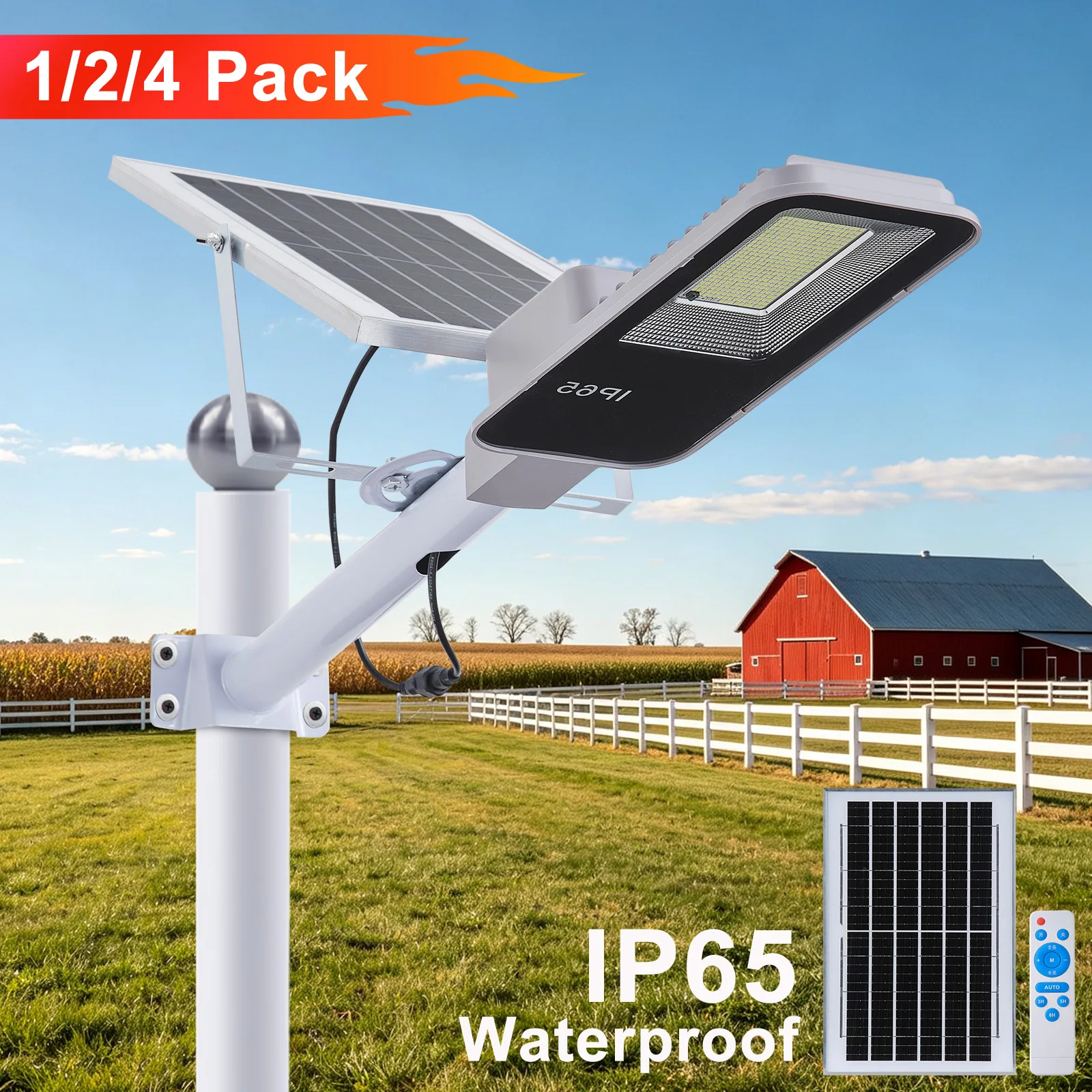 Outdoor Lighting Dusk To Dawn - مصابيح شوارع تعمل بالطاقة الشمسية للاستخدام