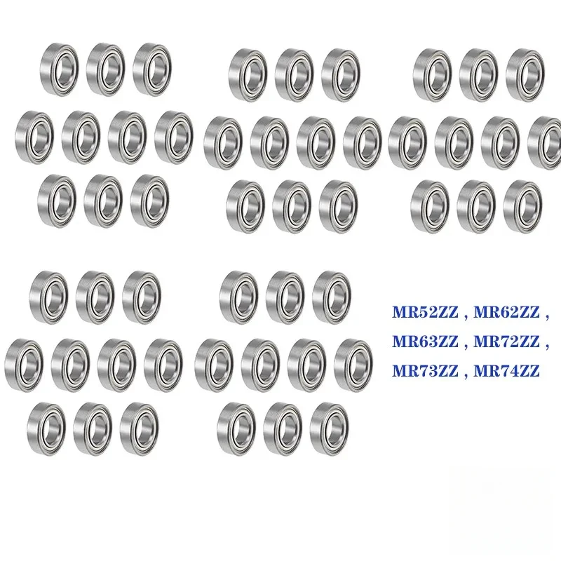 50-個ミニ-mr-シリーズボールベアリング-mr52zz-mr62zz-mr63zz-mr72zz-mr73zz-mr74zz-ダブルシールド高精度マイクロベアリング