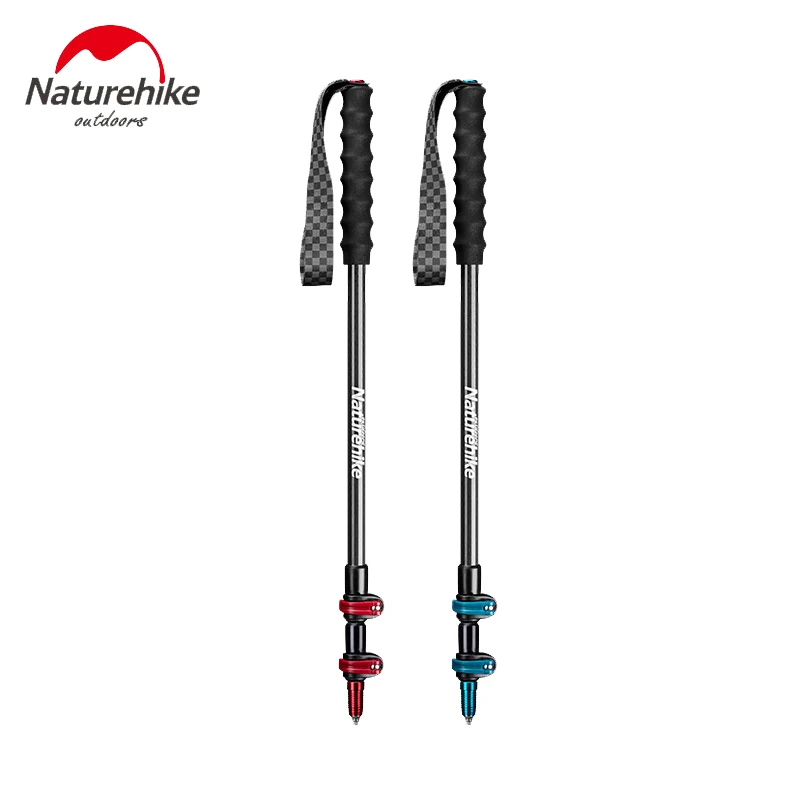 

Naturehike Lightweight Carbon Fiber Three-section External Lock Trekking Poles Hiking Mountaineering Portable Cane NH19S010-T