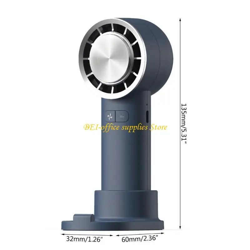 A9LC Handhelds Mini Fan 3 Speed ​​USB C قابلة للإعادة شحن المروحة الباردة ضغط الهواء مروحة تبريد الهواء