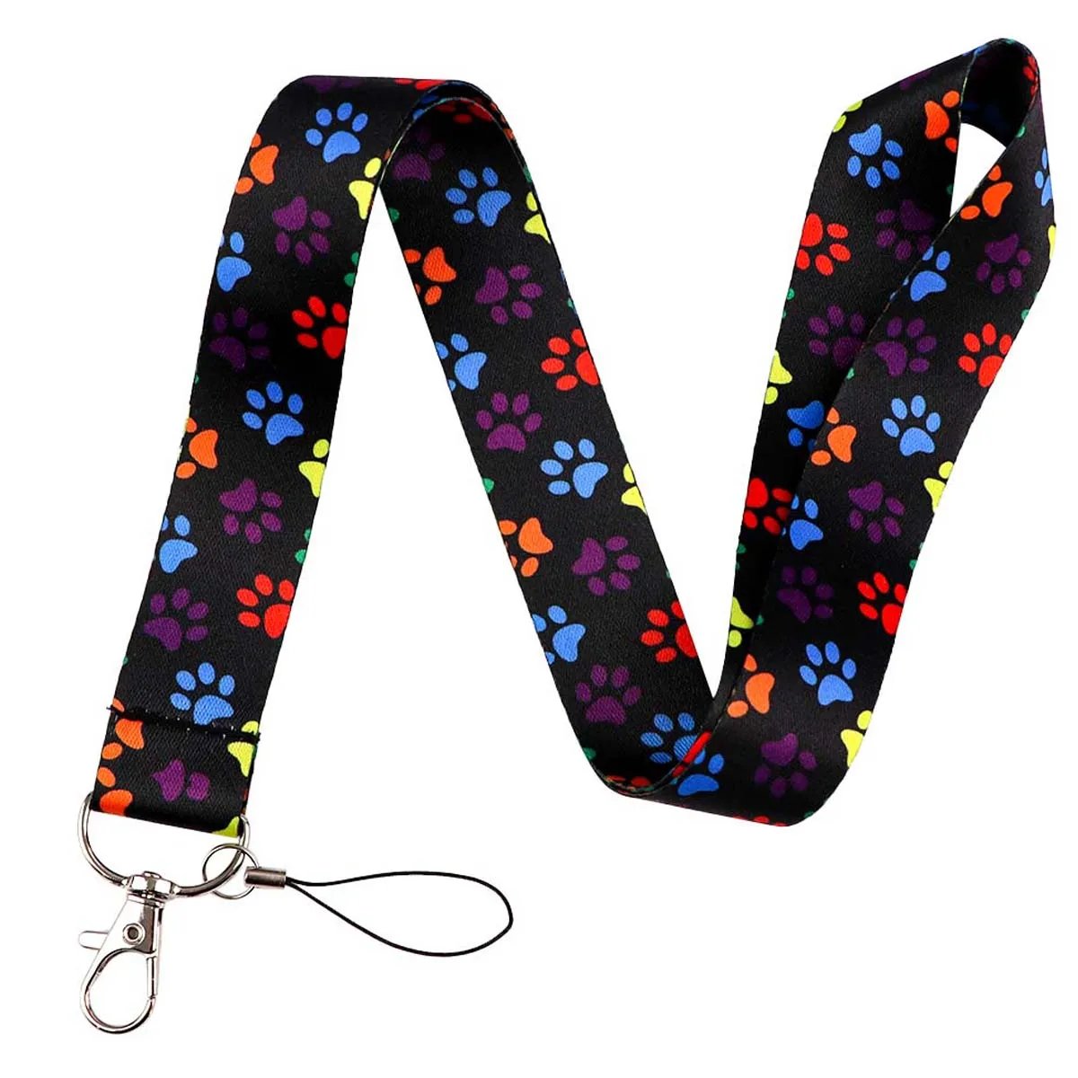 Cute Dog Paws Lanyards for Keys Neck Strap ID Card Gym Cell Phone Straps USB Badge Holder DIY Hang Rope Lariat Lanyard