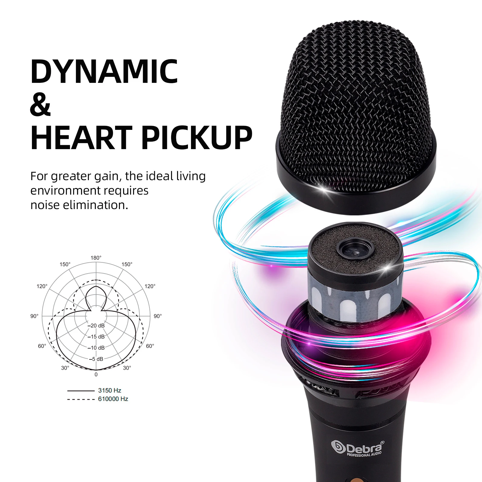 D86 ميكروفون سلكي احترافي معدني 6.5 ملم مكبر صوت كاريوكي ميكروفون شخصي حصري للعروض والتسجيلات