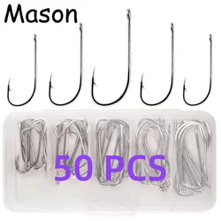 50PC Baitholder Haczyki wędkarskie Sea Barbed Fishing Lure Shank Beak Live Bait Holder Carp Fishing Jig Worm Hooks Akcesoria Tackle